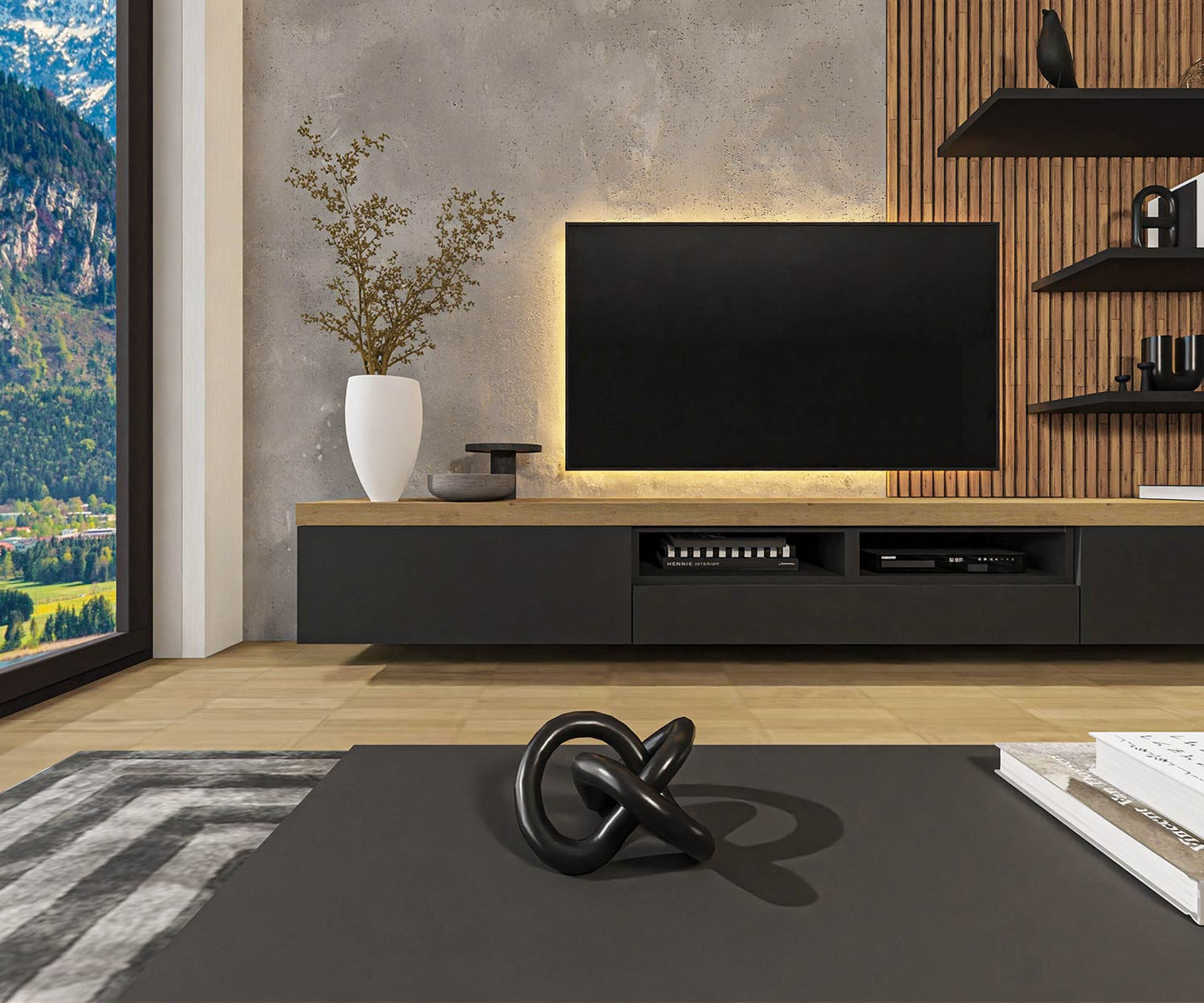 Design TV Lowboard Hängend