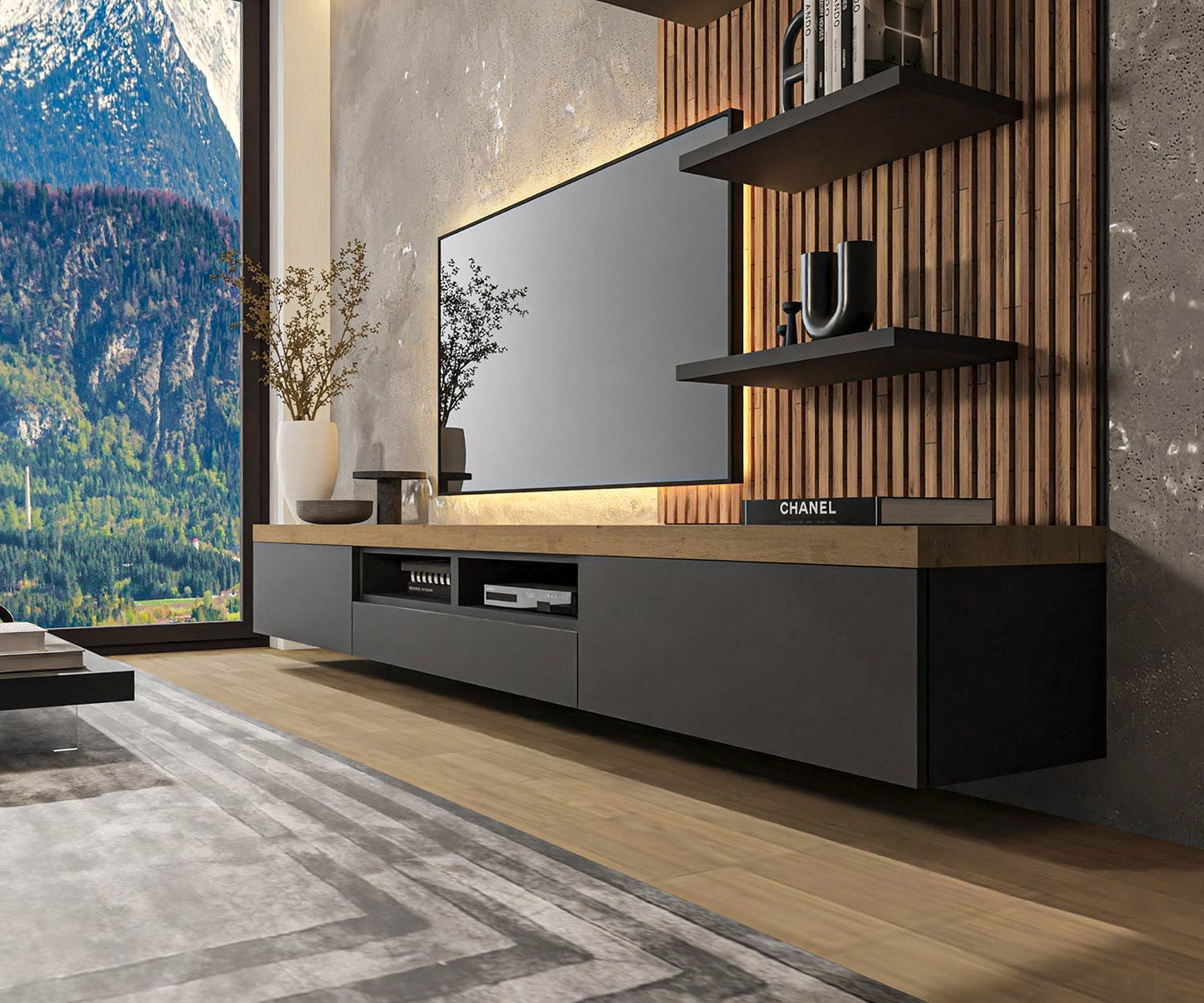 Design TV Lowboard Hängend